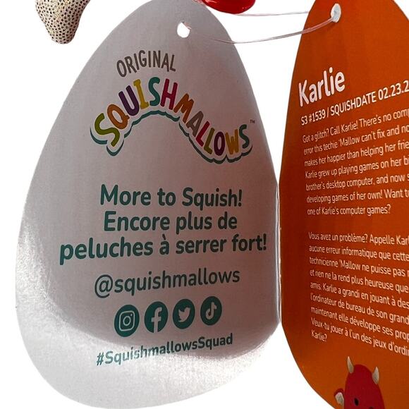 Squishmallow Karlie the Red Devil Halloween Plush Stuffed Animal with Clip - Picture 9 of 14